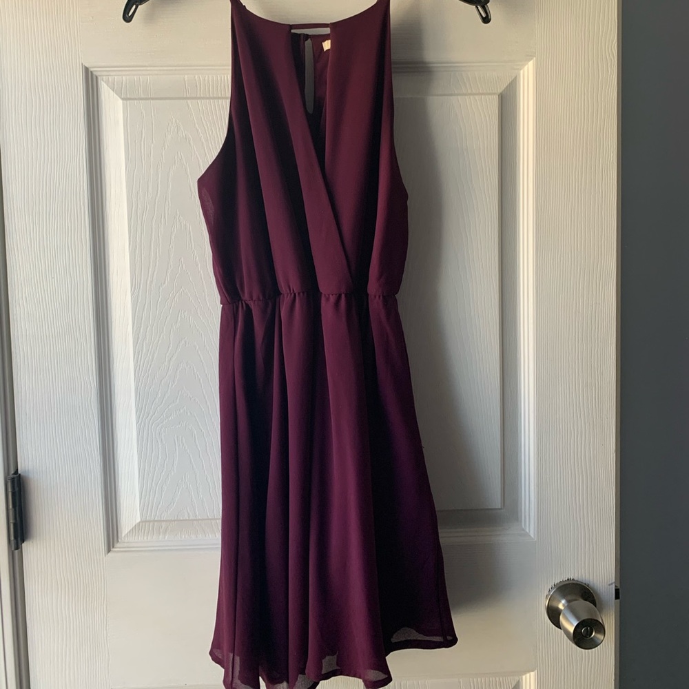 Burgundy Mini Dress (XS)